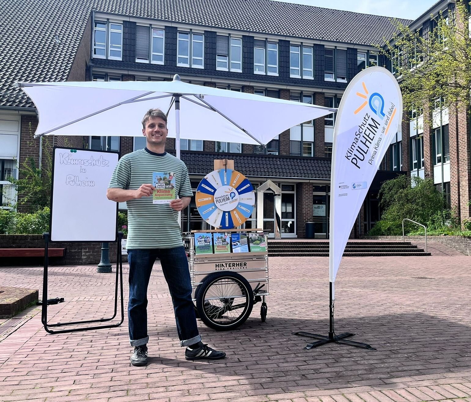 Umwelt- und Klimaschutz: mobiler Marktstand