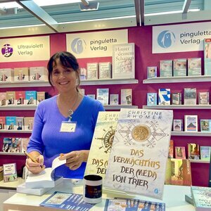 Christine Rh&ouml;mer auf der Frankfurter Buchmesse