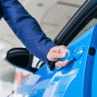 Geparktes Auto