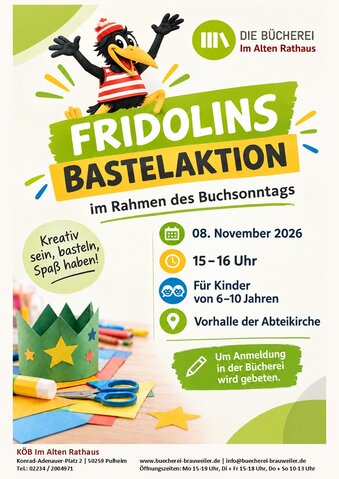 Bastelaktion zum Buchsonntag