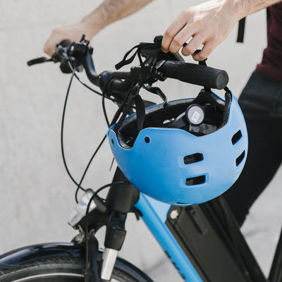 Fahrrad und Fahrradhelm