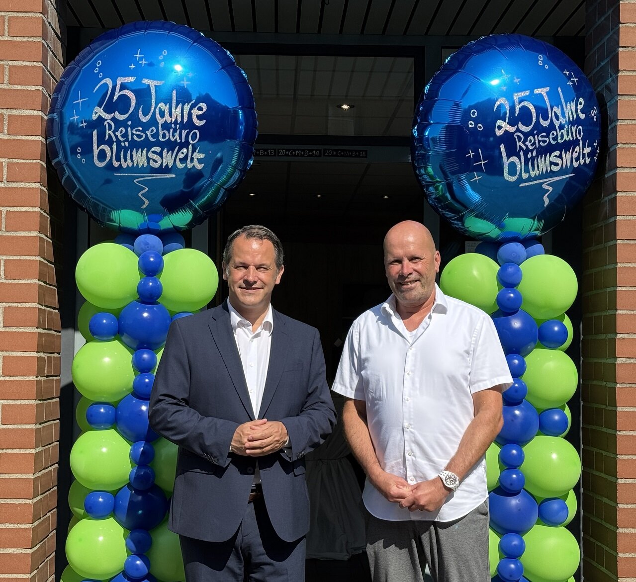 Bürgermeister Keppeler besuchte das Reisebüro blümswelt im Rahmen seiner regelmäßigen Unternehmensbesuche.