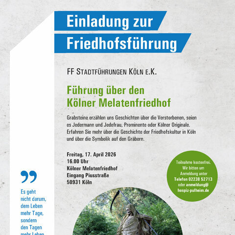 F&uuml;hrung &uuml;ber den K&ouml;lner Melatenfriedhof