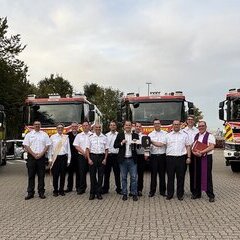 Übergabe Tanklöschfahrzeuge