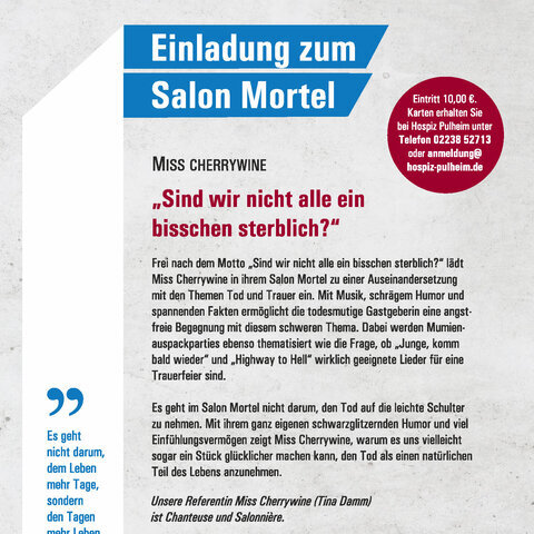 Einladung zum Salon Mortel